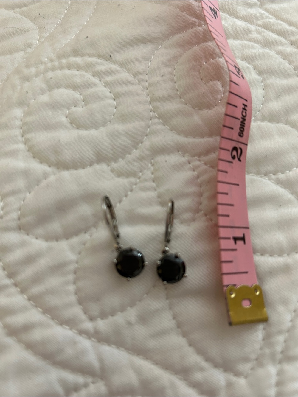 Black Stone Drop Earrings - Women Jewelry